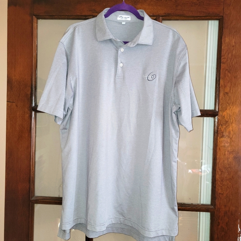 Peter Millar Men's golf polo with Whisper Rock embroidered logo Size Large